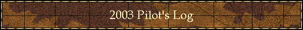 2003 Pilot's Log